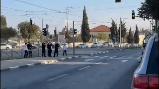 Sirens sound in Jerusalem as militant rockets are intercepted in the skies overhead