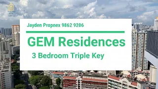 GEM Residences Trio 3 Bedroom Triple Key Unit