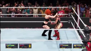 WWE2K20 RAW GIGI DOLIN AND JACY JANE VS SARRAY AND MEKIO SATUMURA