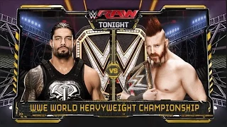 Roman vs Sheamus, World Heavyweight Championship Match: Raw, November 30, 2015