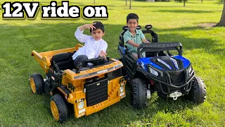Ride-on Dump Truck by Anpabo (12 volt ride on for kids)