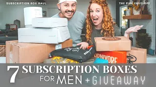 7 Monthly Subscription Boxes for Men | Plus Giveaway!