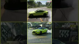 Who Better at 360 Burnout Forza Horizon 5 Vs The Crew Motorfest 2021 BMW M4 COMPETITION COUPE 💕