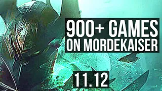 MORDEKAISER vs FIORA (TOP) | 900+ games, 9/2/5, 1.2M mastery, Legendary | NA Diamond | v11.12