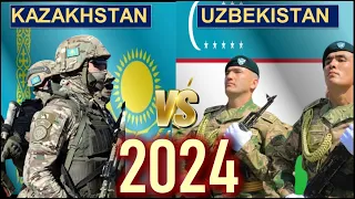 Kazakhstan vs Uzbekistan Military Power Comparison 2024 🇰🇿vs