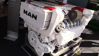 2020 MAN V12 2000hp Marine Engine Walkaround - 2020 Fort Lauderdale Boat Show