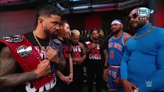 The Usos, Solo Sikoa & Sami Zayn confrontan a The Street Profits - WWE Raw 03/10/2022 (En Español)