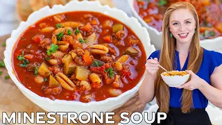 The Best Italian Minestrone Soup Recipe | with Italian Sausage