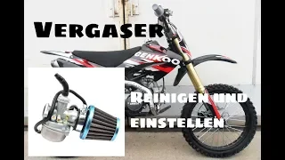 Pitbike Vergaser Reinigen & Einstellen Tutorial I PitbikeUpload