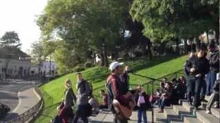 Street performer Paris - Париж базилика Сакре-Кер 2016