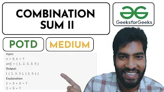 Combination Sum II🎯✅ || GFG POTD✅🔥 || Detailed Explanation✨