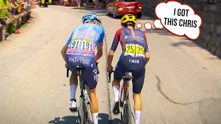 Tom Pidcock & Chris Froome Epic Battle on Alpe d'Huez | Tour de France 2022 Stage 12