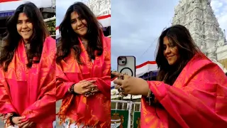 Indian Television Producer Ekta Kapoor Visit Tirumala Temple | Filmyfocus.com