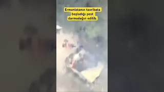 Ermənistanın təxribata başladığı post darmadağın edilib.