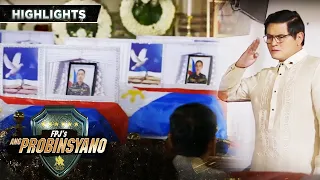 Oscar recognizes the heroism of the fallen of Task Force Agila | FPJ's Ang Probinsyano (w/ Eng Subs)