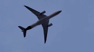 lufthansa airbus a350-900 takeoff in san diego airport reverse ops