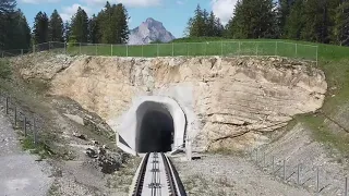 STOOSBAHN in the Swiss village Stoos - the steepest train