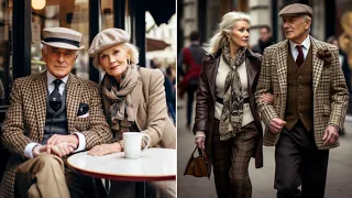 Look how stylish they look after the age of 50 and older. London street fashion.