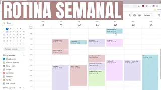 PLANEJAMENTO SEMANAL com GOOGLE AGENDA // Como usar + Dicas de organização