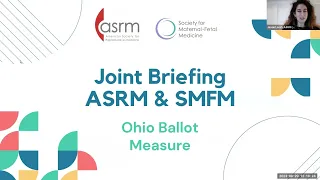 ASRM/SMFM Ohio Member Briefing August 2023