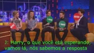 One Direction - Jonathan Ross Game "Never Have I Ever" (Eu Nunca) - Legendado Português PT Brasil