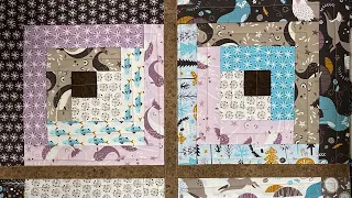 Quilt-As-You-Go Log Cabin with a Jelly Roll and an Easy Sashing