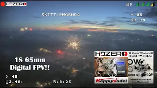 HDZero Digital FPV on a 1S 65mm Whoop in Fireworks
