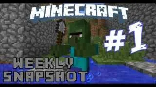 Let's Play Minecraft Snapshot 12w32a Ep.1-ZOMBIE VILLAGER WITH A SHOVEL!