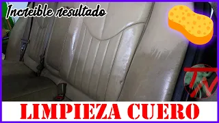 Como LIMPIAR ASIENTOS de CUERO + HIDRATAR Limpieza Interior Completa | Desinfectar Coche Detail 🧬🧫