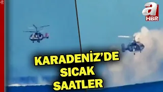 Karadeniz'de sıcak saatler! Rus helikopteri bir İHA'yı böyle imha etti | A Haber