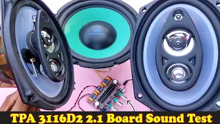200 Watt TPA 3116D2 2.1 Amplifier Board Sound Test | Boschmann 10 Inch Subwoofer