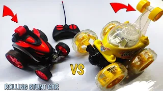 Remote Control Stunt Rolling Car Unboxing And Testing - rc car unboxing