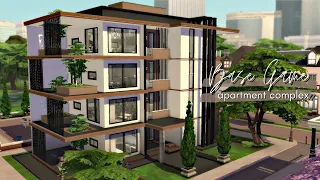 Base Game Apartment Complex - The Sims 4 Speedbuild | NO CC ✨