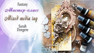 Mixed-Media Tag Tutorial / Мастер-класс / Скрапбукинг / #dies_Fantasy