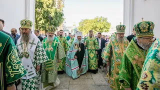 Торжественная Литургия в день памяти прп. Антония Печерского.