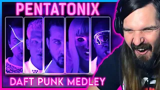 First Time Hearing // Pentatonix - Daft Punk Medley Reaction