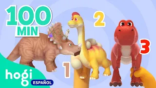 Aprende los Números y Colores con Dinosaurios | 123 | Tiranosaurio | Hogi en español