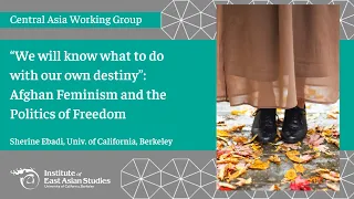 Afghan Feminism and the Politics of Freedom | Sherine Ebadi