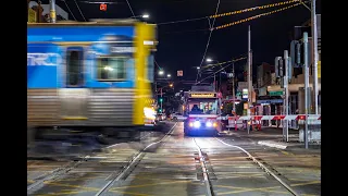 CLOSED FOREVER! The Tram Square & Railway Crossing at Glenhuntly Melbourne Australia