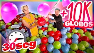 LLENAMOS UNA PISCINA CON +10,000 GLOBOS DE AGUA Y LOS EXPLOTAMOS EN 30 SEGUNDOS - Yolo Aventuras