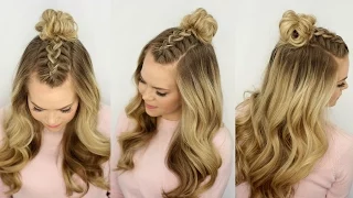 Mohawk Braid Top Knot | Half Up Hairstyle | Missy Sue