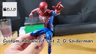 Custom Mafex Advanced suit 2.0 Spiderman