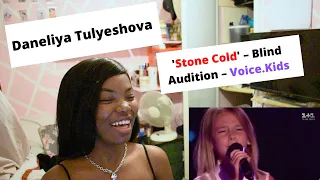 REACTION TO Daneliya Tulyeshova 'Stone Cold' – Blind Audition – Voice.Kids