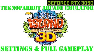 Teknoparrot Arcade Emulator - Lets Go Island Lost on the Island of Tropics - Settings & Gameplay