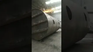 Grinding on tank