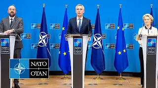 NATO Secretary General with European Council & Commission Presidents 🇪🇺, 10 JAN 2023