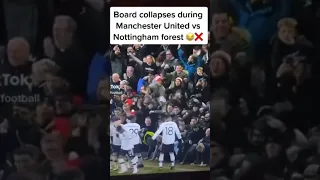 Manchester Untied advertising board collapses