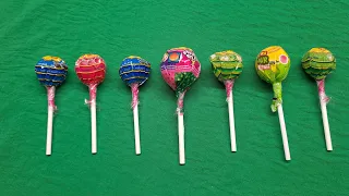 Yummy Rainbow Lollipop Candy reminiscent of childhood. Sweet and crunchy lollipops.ASMR.#candies