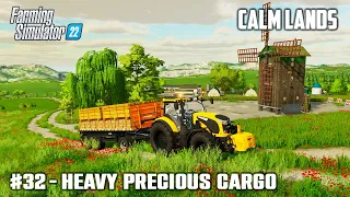 Selling 200,000£ Products, Spraying Herbicide and Fertilizer - #32 Calm Lands - Farming Simulator 22