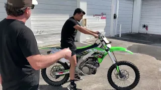 Teaching 2016 kx450f Satisfied Customer How To Ride His Bike In 6 Min